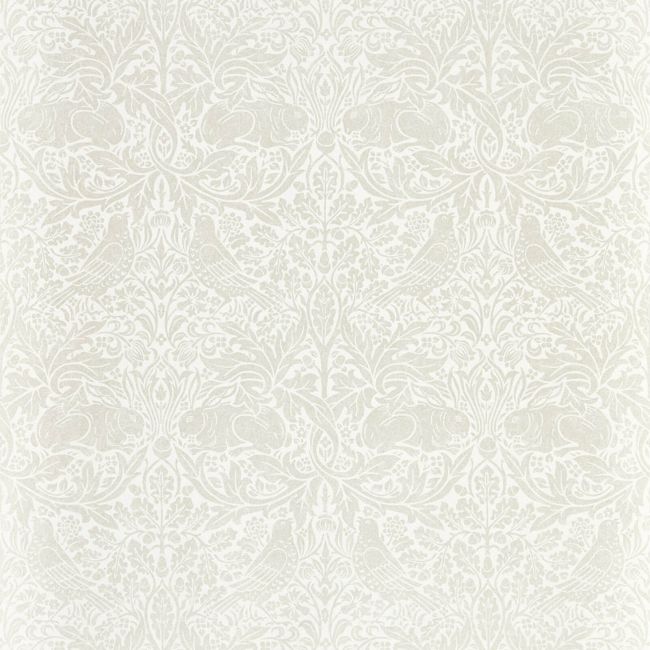 Pure Brer Rabbit Wallpaper in White Clover by Morris & Co