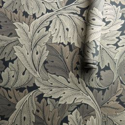 Acanthus Wallpaper Charcoal/Grey