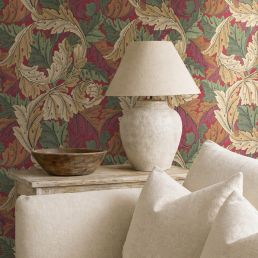Acanthus Wallpaper Madder/Thyme