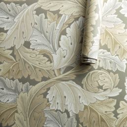 Acanthus Wallpaper Stone