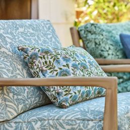 Acorn Weave Outdoor Fabric Mineral Blue