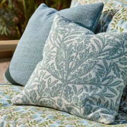 Acorn Weave Outdoor Fabric Mineral Blue