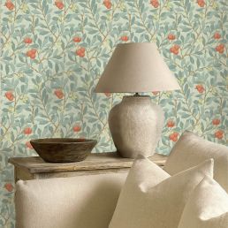 Arbutus Wallpaper Blue/Pink