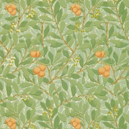 Arbutus Wallpaper Green/Terracotta