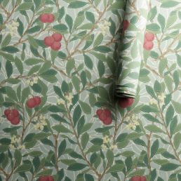 Arbutus Wallpaper Thyme/Coral