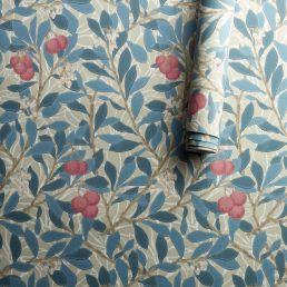Arbutus Wallpaper Woad/Russet