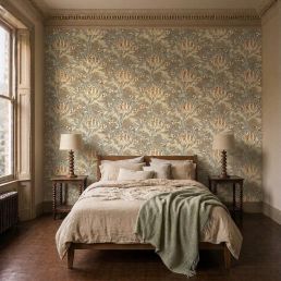 Artichoke Wallpaper Teal/Sage