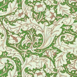 Bachelors Button Wallpaper Leaf Green/Sky