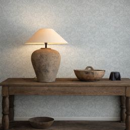 Bachelors Button Wallpaper Silver