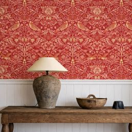 Bird Wallpaper Madder/Weld