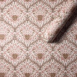 Birds & Grape Wallpaper Chocolate/Blush