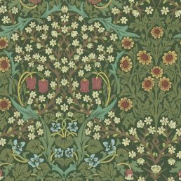 Blackthorn Wallpaper Green