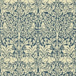 Brer Rabbit Wallpaper Indigo/Vellum