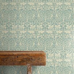 Brer Rabbit Wallpaper Slate/Vellum