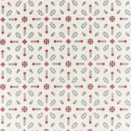 Brophy Embroidery Fabric Indigo