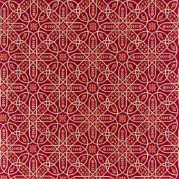 Brophy Embroidery Fabric Wine