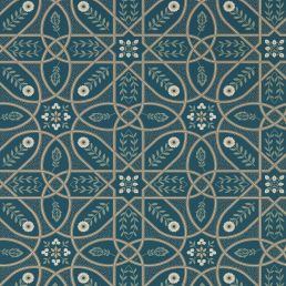 Brophy Trellis Wallpaper Deep Teal
