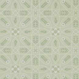 Brophy Trellis Wallpaper Sage Linen
