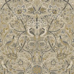 Bullerswood Wallpaper Stone/Mustard