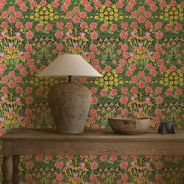 Campanula Wallpaper Sunburst/Ebony