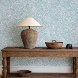 Chamomile Wallpaper China Blue