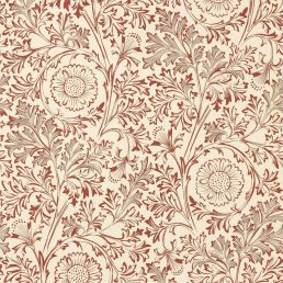 Chamomile Wallpaper Flax/Madder