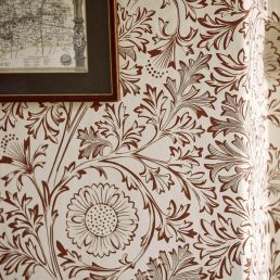 Chamomile Wallpaper Flax/Madder