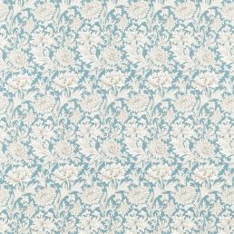 Chrysanthemum Toile Fabric Slate