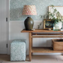 Chrysanthemum Toile Fabric Slate