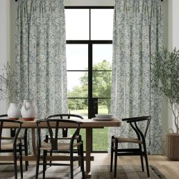 Chrysanthemum Toile Fabric Slate