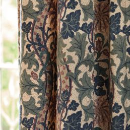 Cornflower Embroidery Fabric Woad/Forest