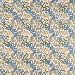 Cornflower Embroidery Fabric Lemon/Nettle