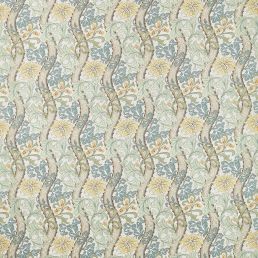 Cornflower Fabric Lemon/Sage