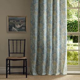 Cornflower Fabric Lemon/Sage