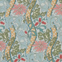 Cornflower Wallpaper Rose/Woad