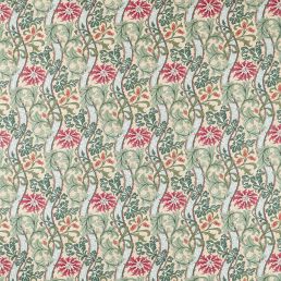 Cornflower Fabric Russet/Forest