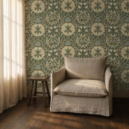 Daisy & Oak Wallpaper Sage/Forest