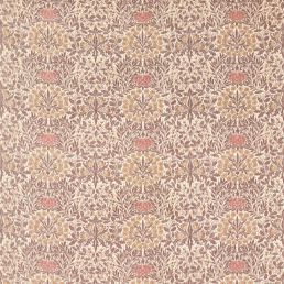 Daisy & Oak Warp Print Fabric Chestnut/Primrose