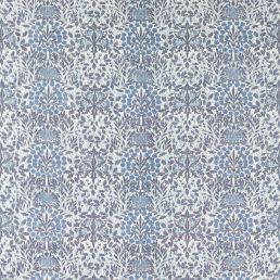 Daisy & Oak Warp Print Fabric Indigo