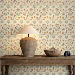 Daisy Wallpaper Willow/Pink