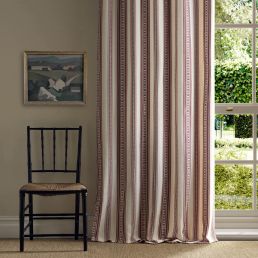 Dallington Stripe Fabric Mulberry