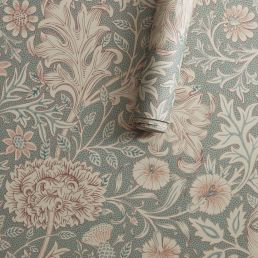 Double Bough Wallpaper Light Teal