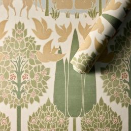 Duleek Silk Wallpaper Clementine