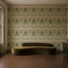 Duleek Silk Wallpaper Clementine
