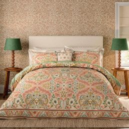 Earthly Paradise Bedding Set, Rose and Pale Olive Rose and Pale Olive