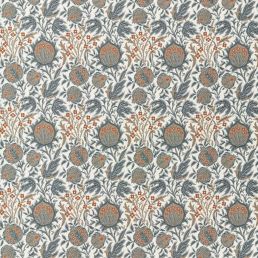 Elmcote Weave Outdoor Fabric River Blue/Apricot