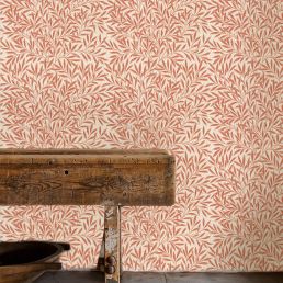 Emerys Willow Wallpaper Chrysanthemum Pink
