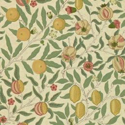 Fruit Wallpaper Beige/Gold/Coral