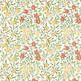 Fruit Fabric Leaf Green/Madder