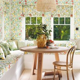 Fruit Fabric Leaf Green/Madder